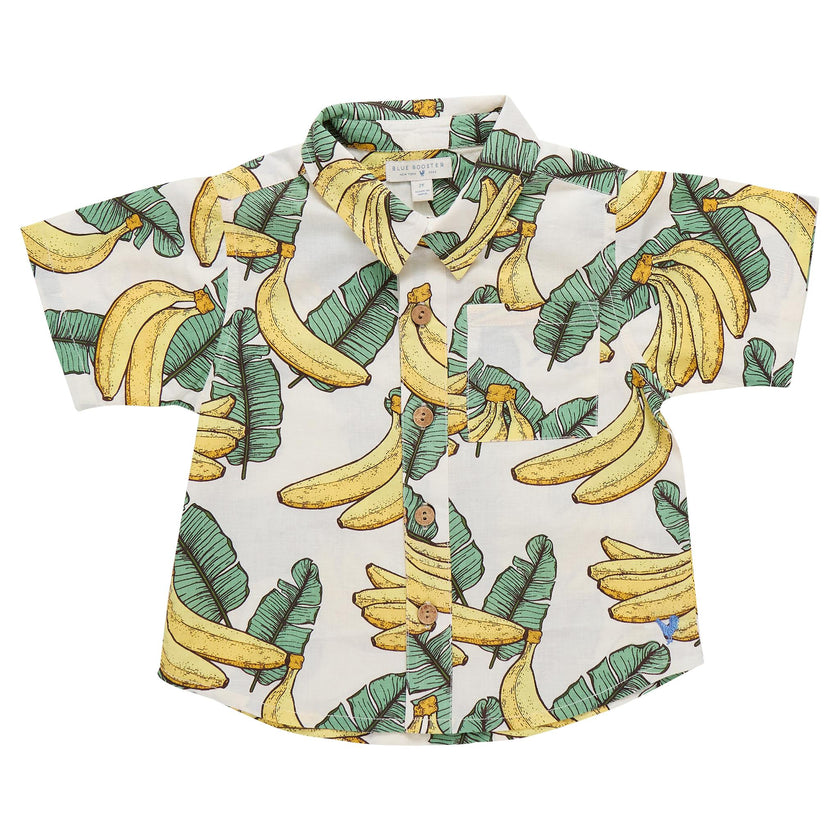 Boys Jack Shirt - Banana Leaves