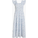 The Ellie Nap Dress - Blue Vine Stripe