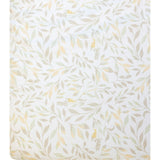 Willow Fitted Crib Sheet (Neutral Leaf)
