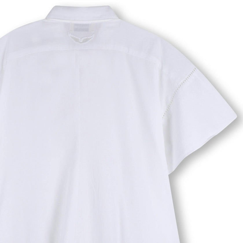 ZADIG & VOLTAIRE Poplin Pleat Dress - White