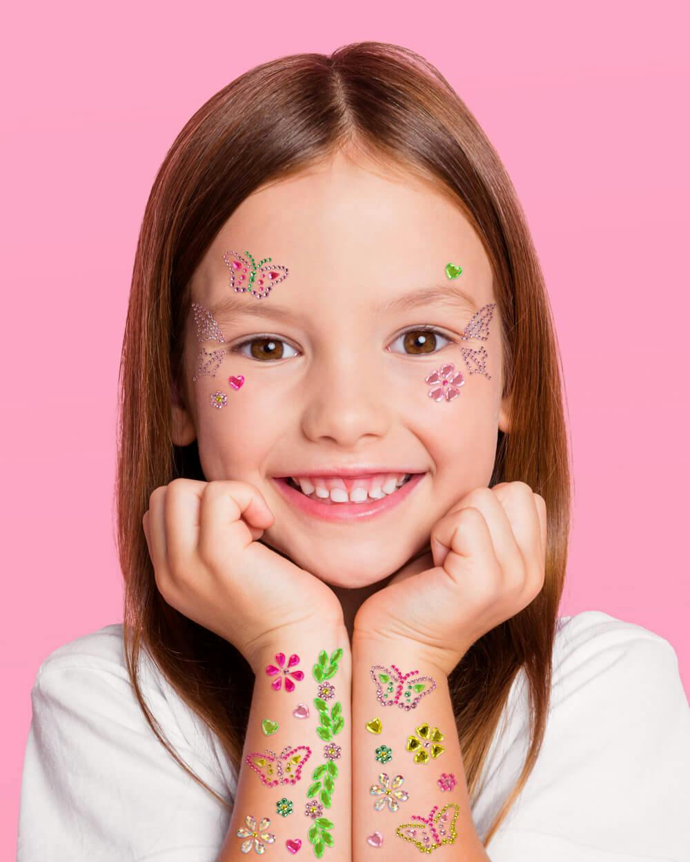 Butterfly Gem Set - 36 adhesive face gems