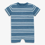Baby heathered pocket shortie in stripe