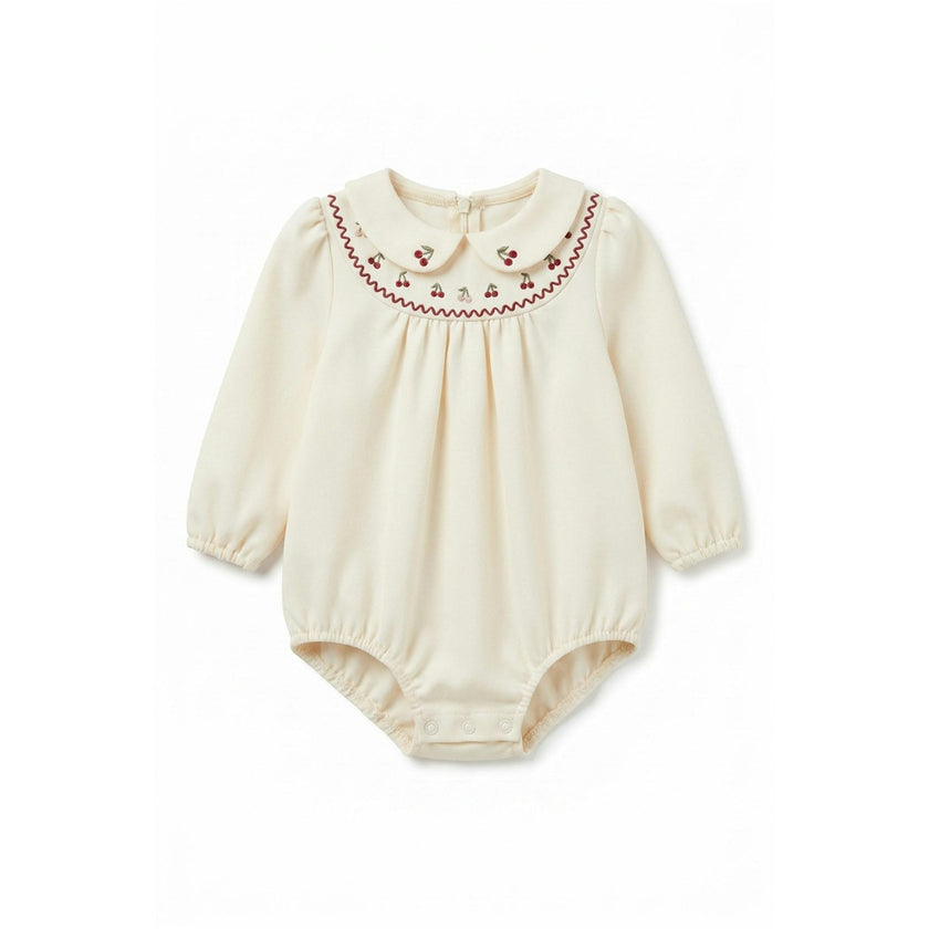 Cherry Embroidered Bubble
