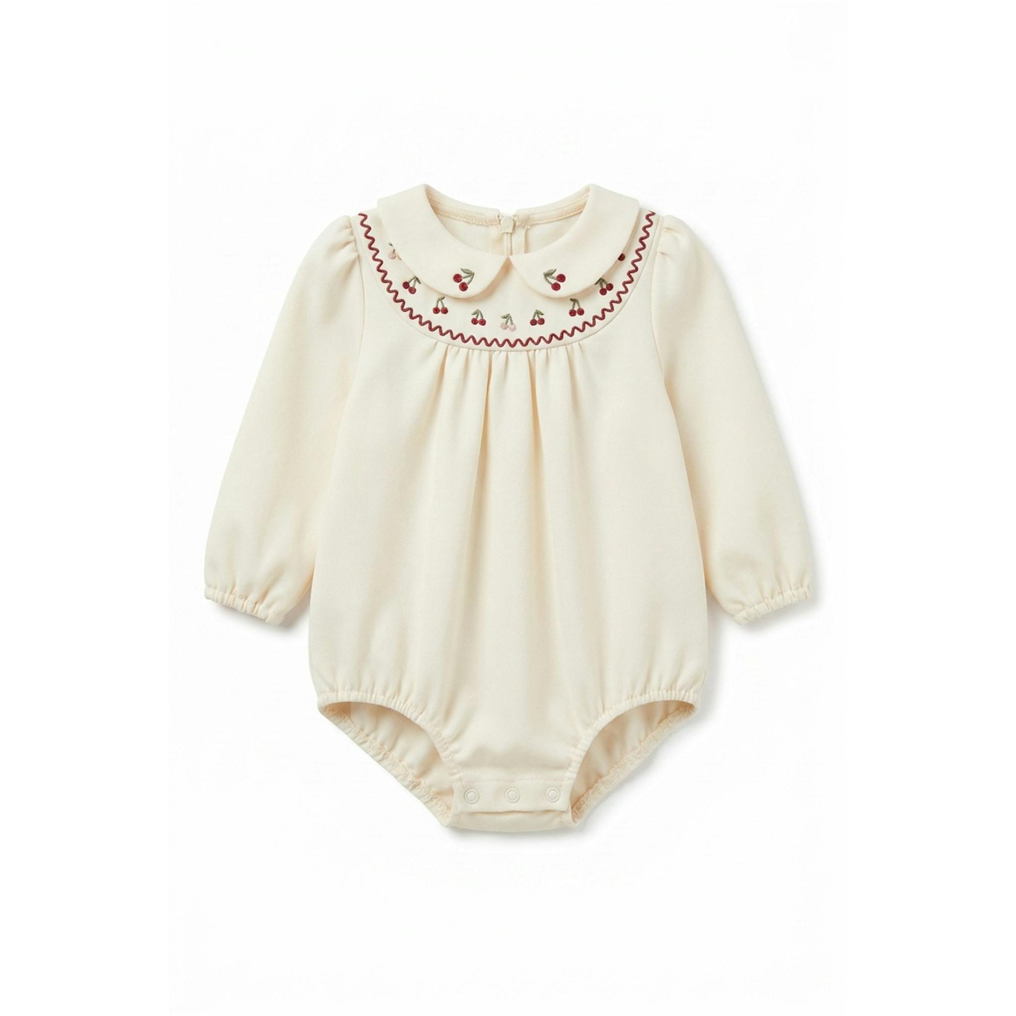 Cherry Embroidered Bubble