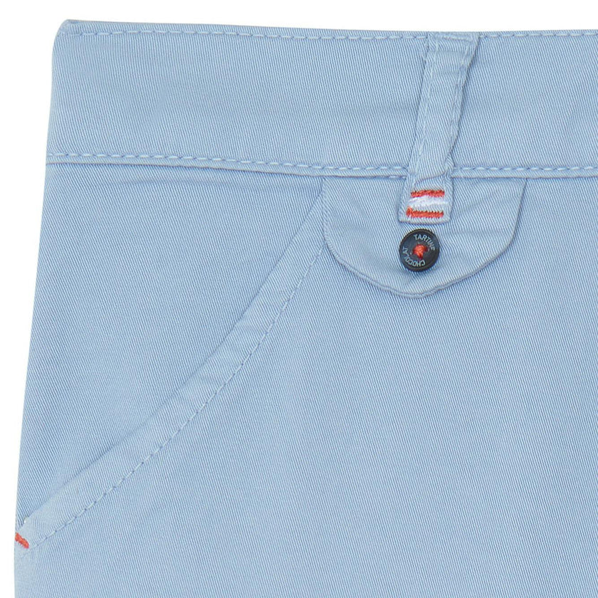 TARTINE ET CHOCOLAT Grey-Blue Twill Trousers