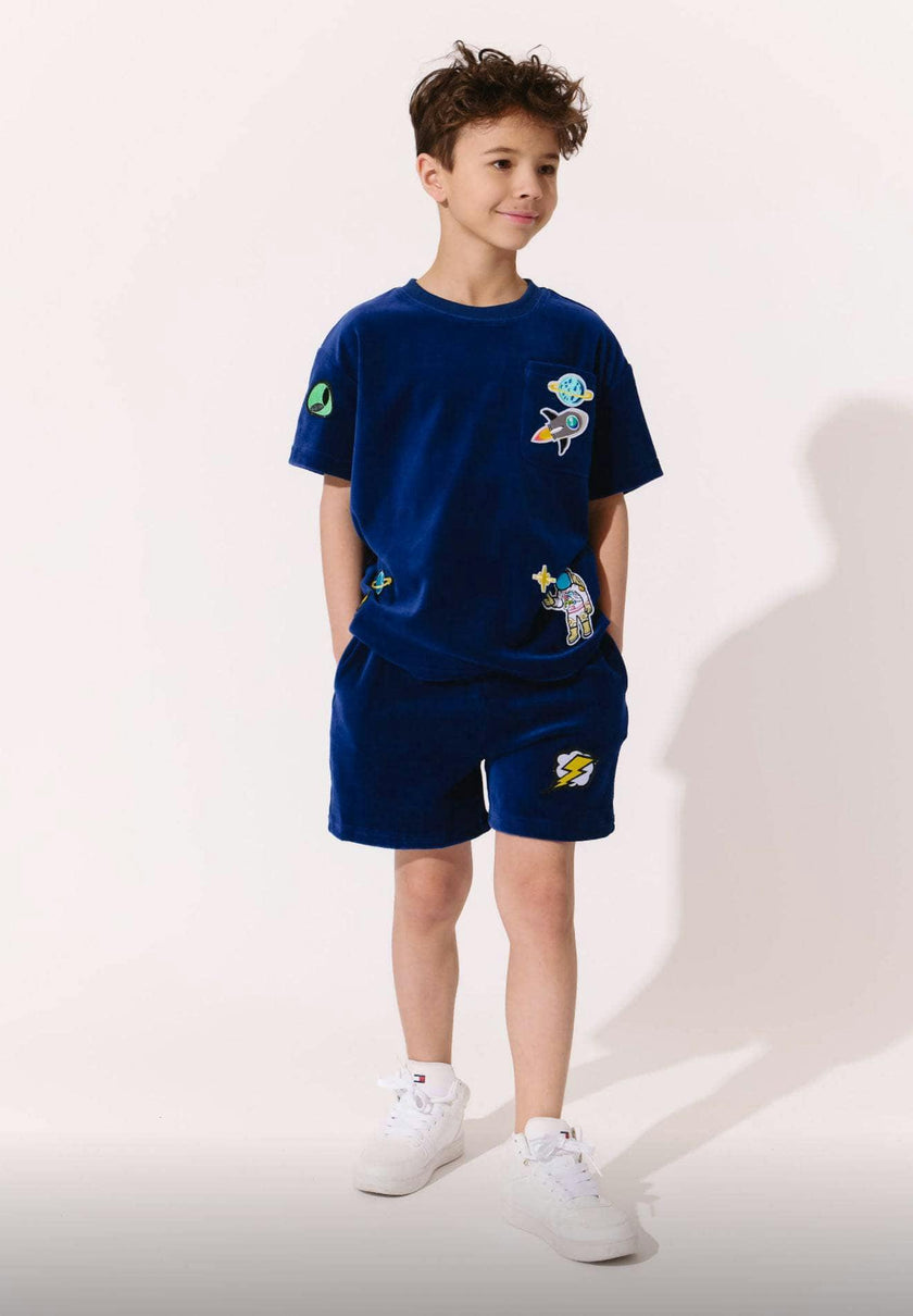 Space Patches Velour Set