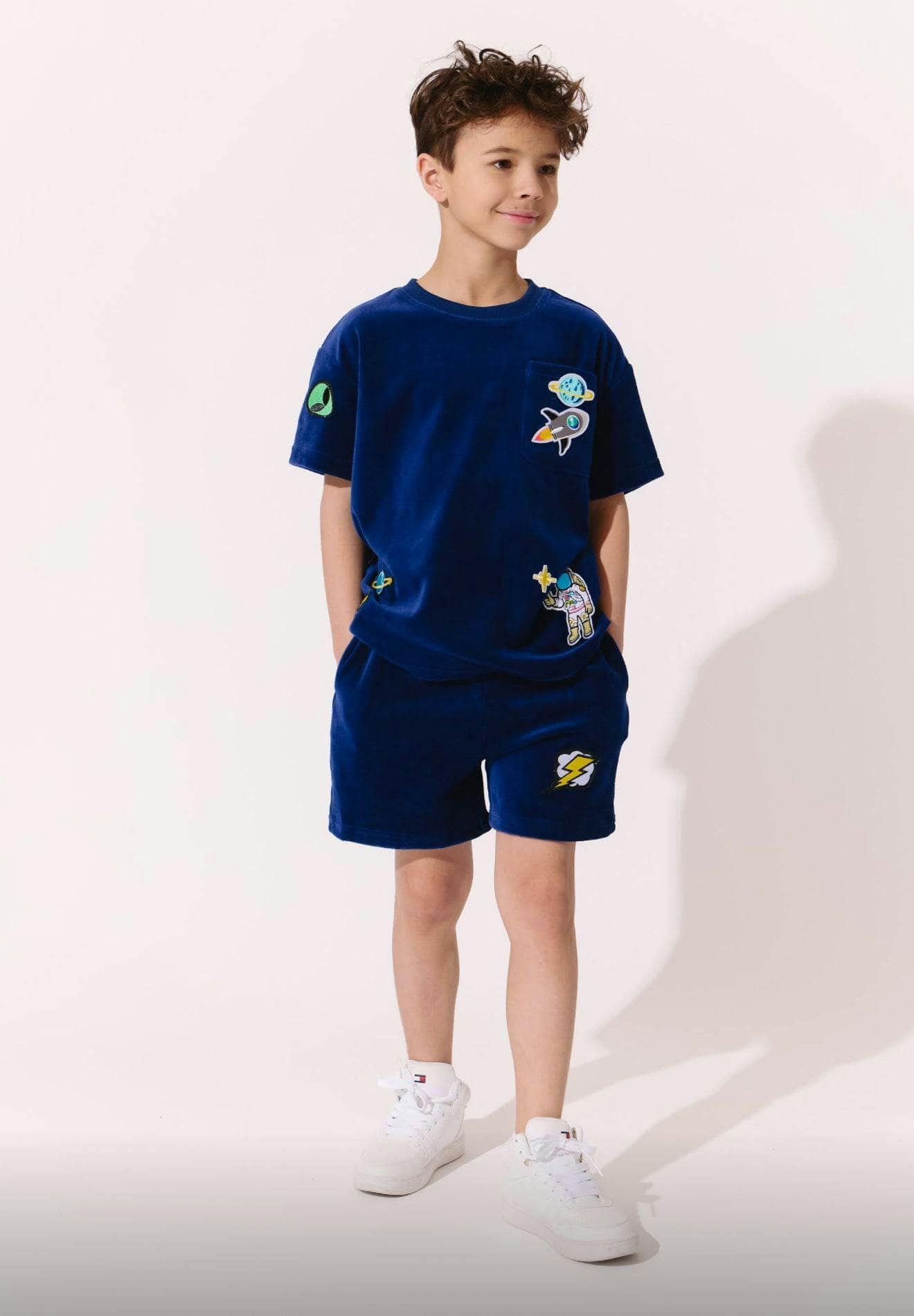 Space Patches Velour Set