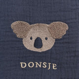 Ploekie Muslin Blanket XL | Koala | Blue Marine