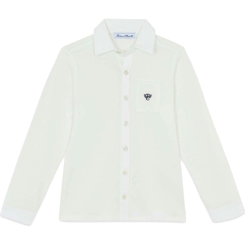 TARTINE ET CHOCOLAT COTTON SHIRT - NACRE