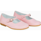 Light Pink Leather Girl Mary Jane Shoes