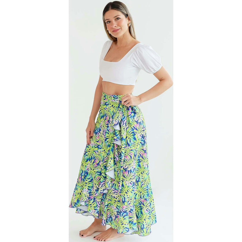 Women's Wrap Skirt - Montemar Print