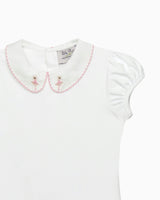 Ballerina Embroidered Jersey Top