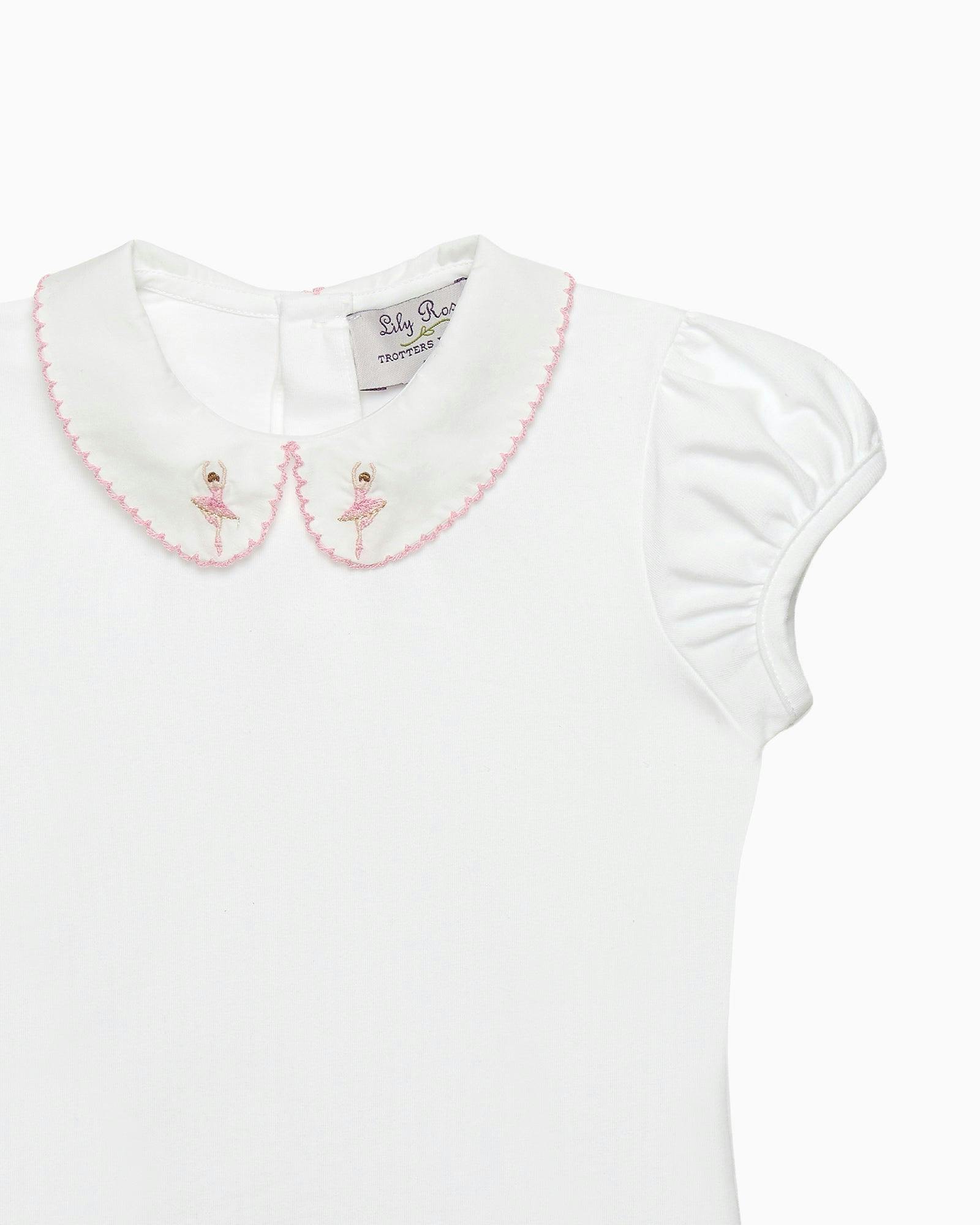 Ballerina Embroidered Jersey Top