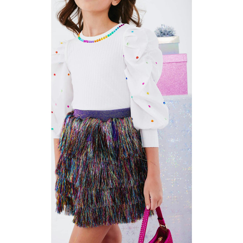 Shimmer Tinsel Party Skirt