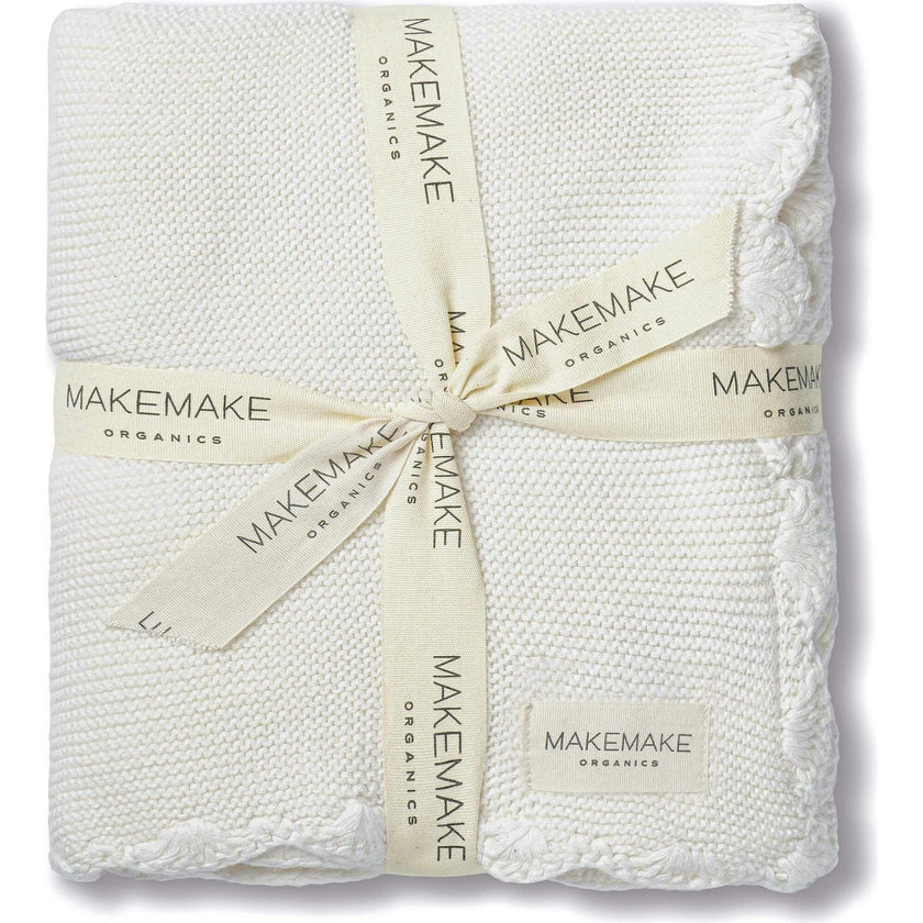 Organic Cotton Scalloped Baby Blanket