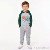 Raglan Tee Hoodie Set | Sports