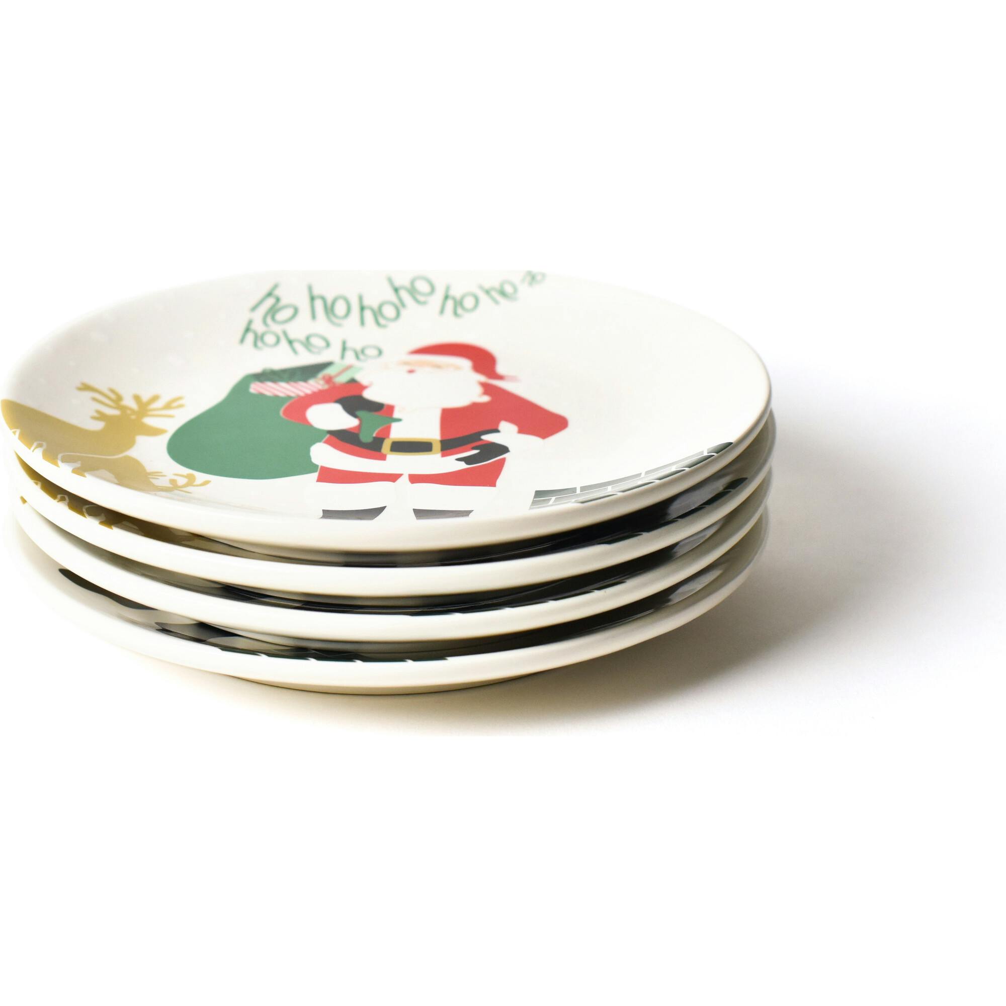 Santa On the Rooftop Salad Plate