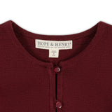 Organic Curved Hem Cardigan