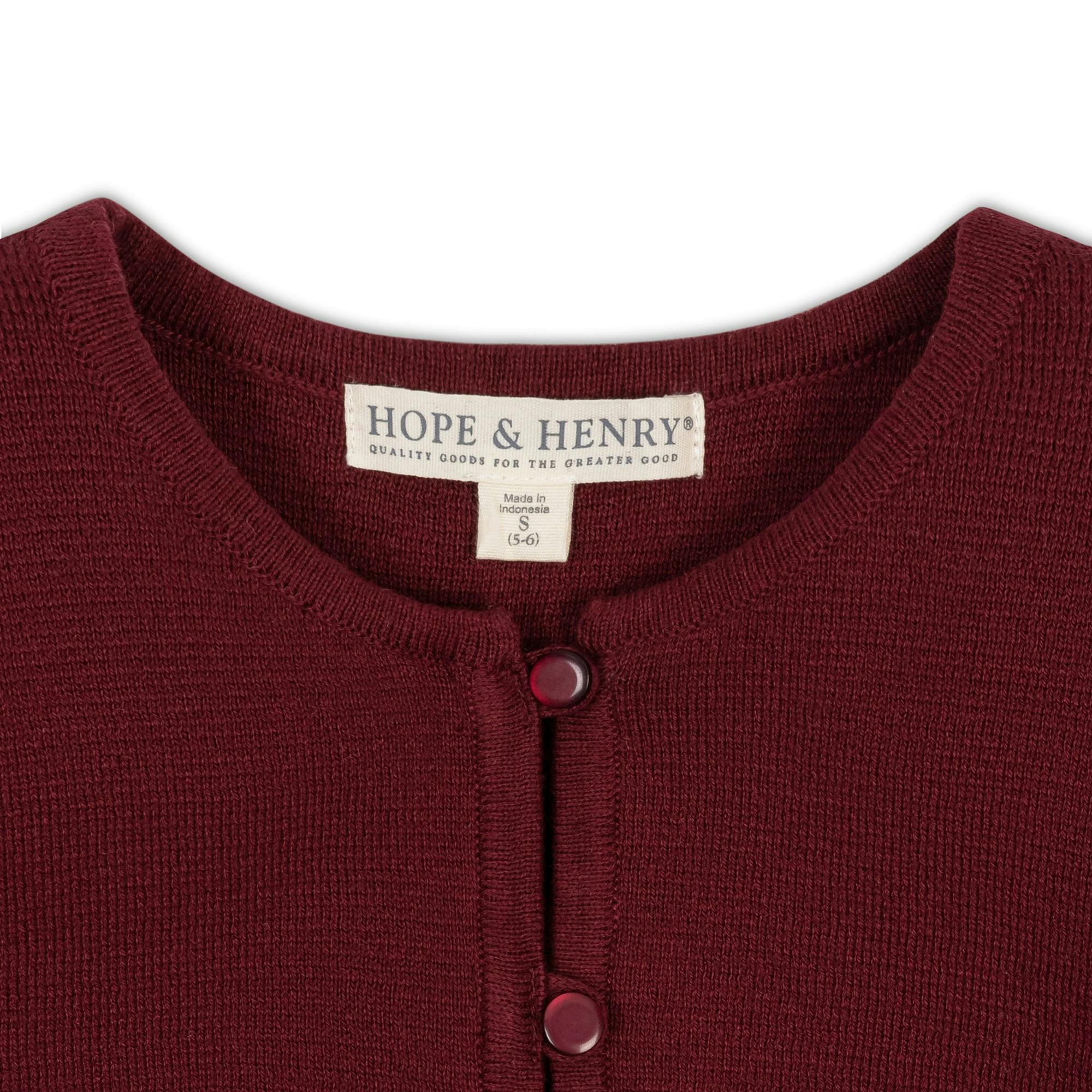 Organic Curved Hem Cardigan