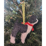 Boston Hand Knit Christmas Ornament