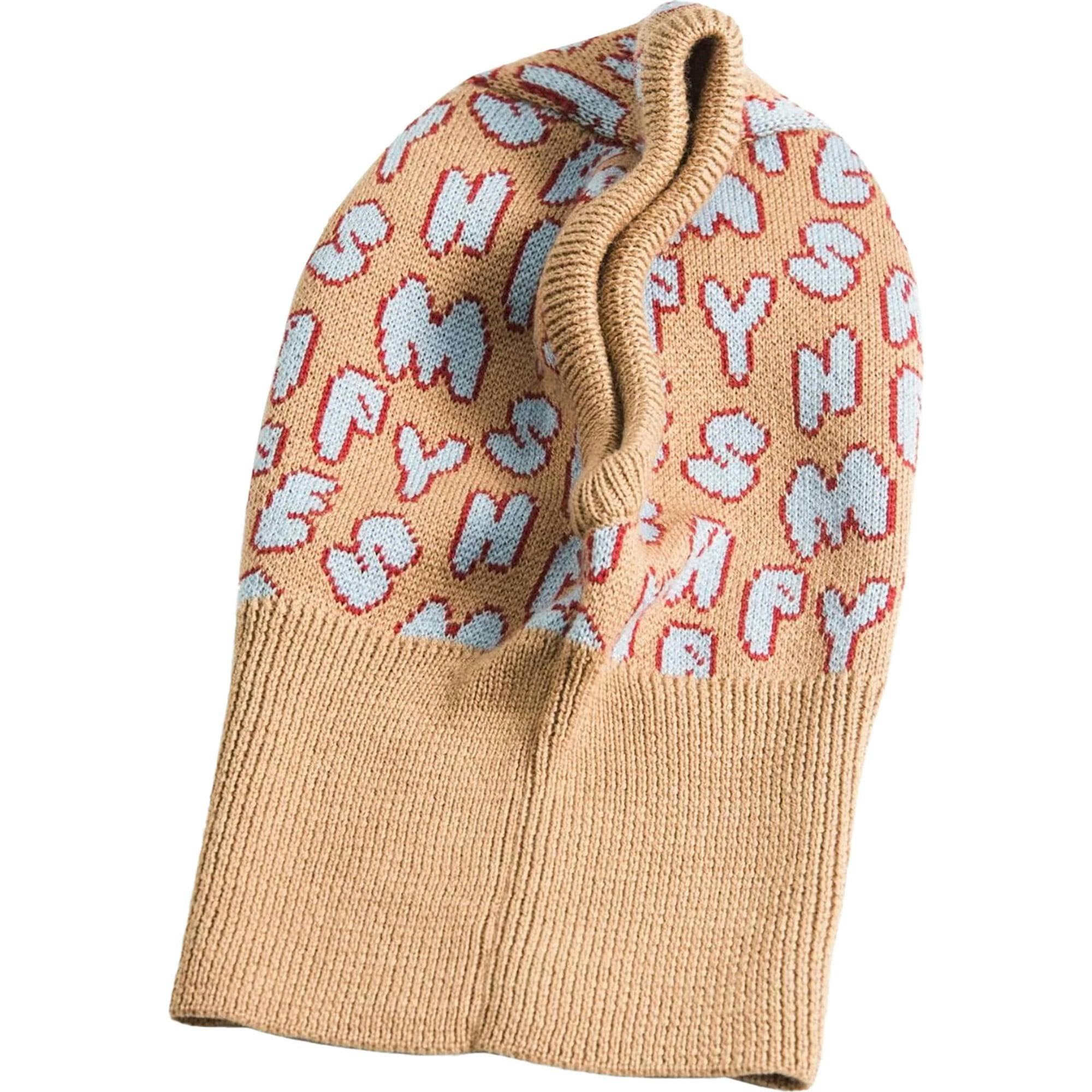 children's merino wool balaclava - letters