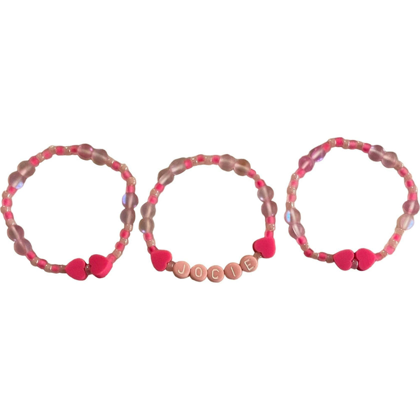 Monogram Hearts Bracelet Set