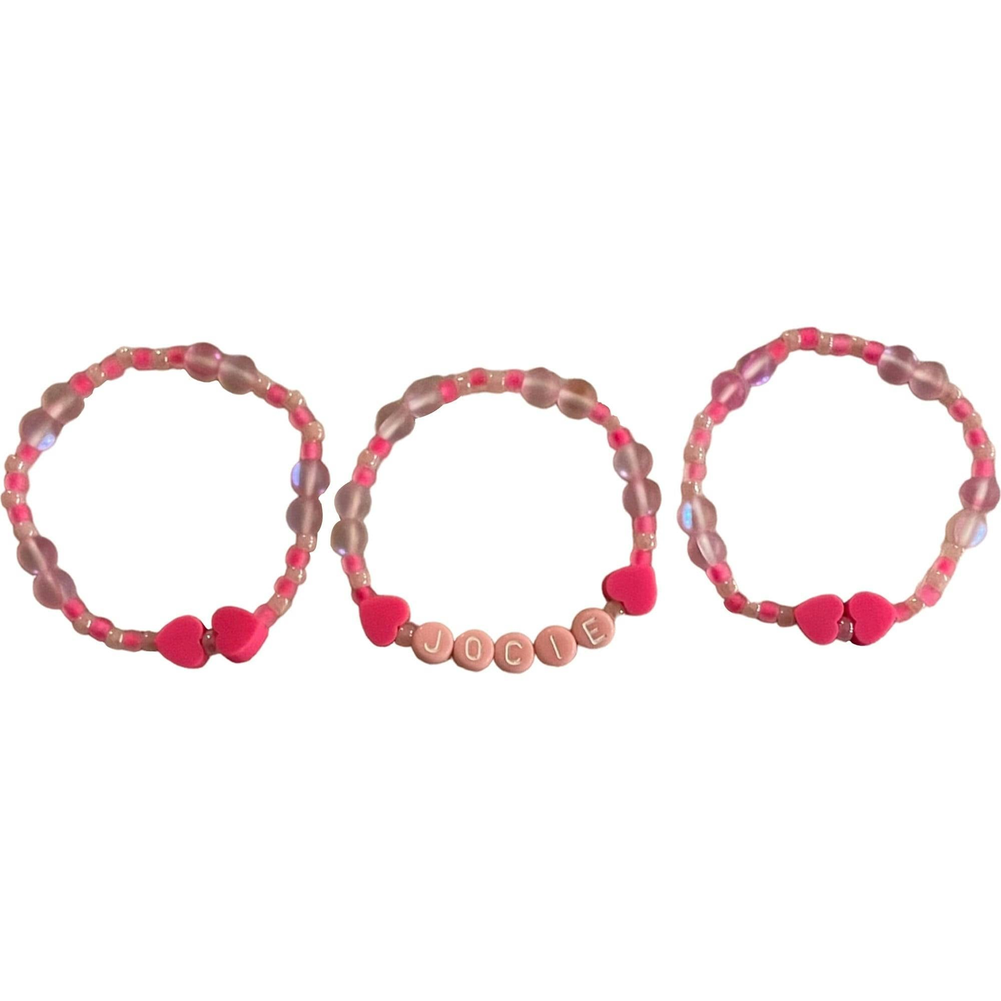 Monogram Hearts Bracelet Set