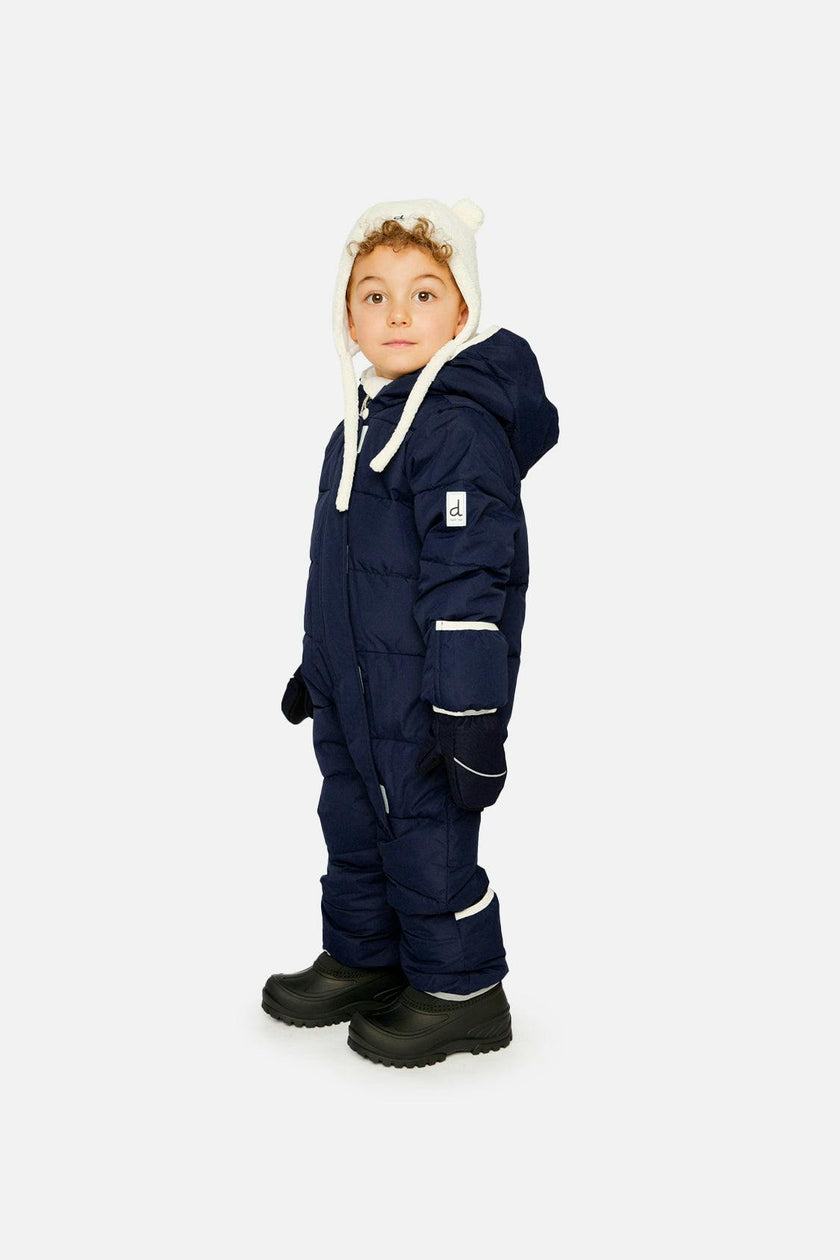 Baby Cloud One Piece Snowsuit Adapted For Car Seats Dark Blue