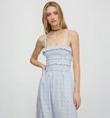The Analise Nap Dress - Blue Swiss Dot