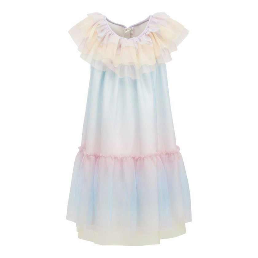 Multi Rainbow Pleated Dress