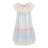Multi Rainbow Pleated Dress
