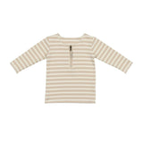 Horizontal Striped Shirt 3/4 Sleeve Top