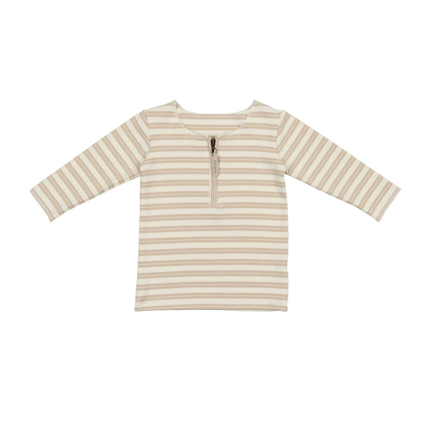 Horizontal Striped Shirt 3/4 Sleeve Top