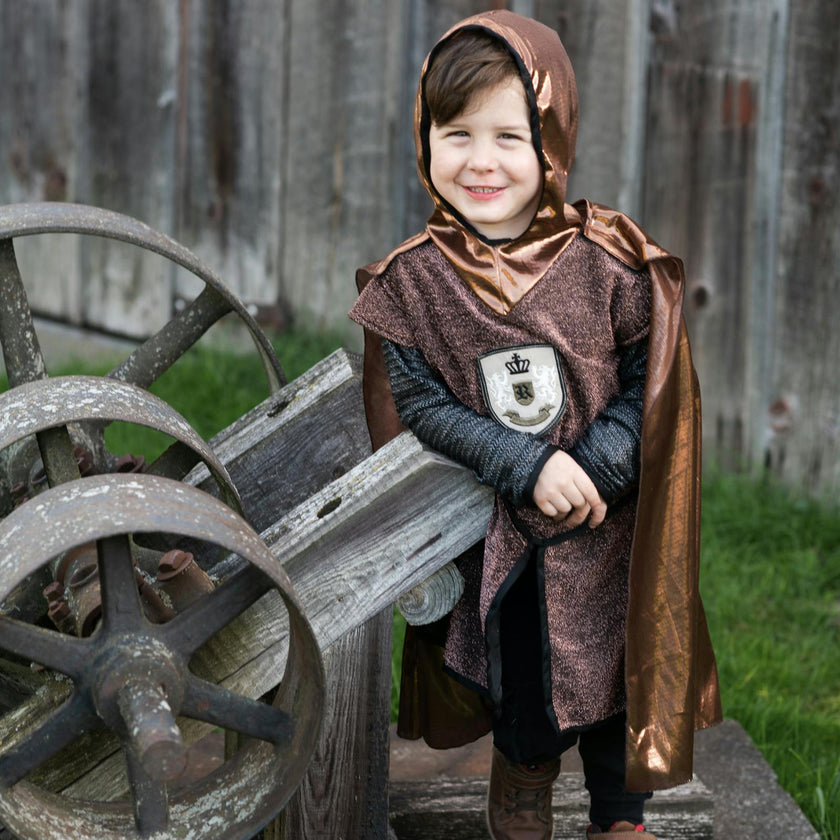 Brilliant Copper Knight Tunic with Cape