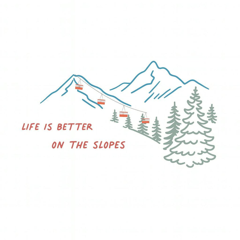 long sleeve graphic bodysuit | on the slopes