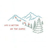 long sleeve graphic bodysuit | on the slopes
