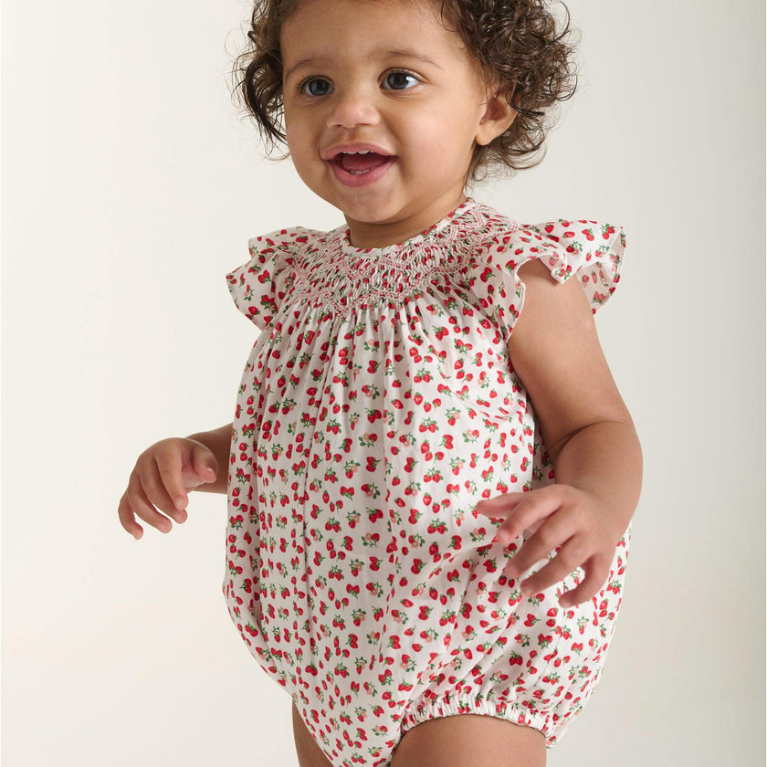 Hand-Smocked Baby Bubble - Estela