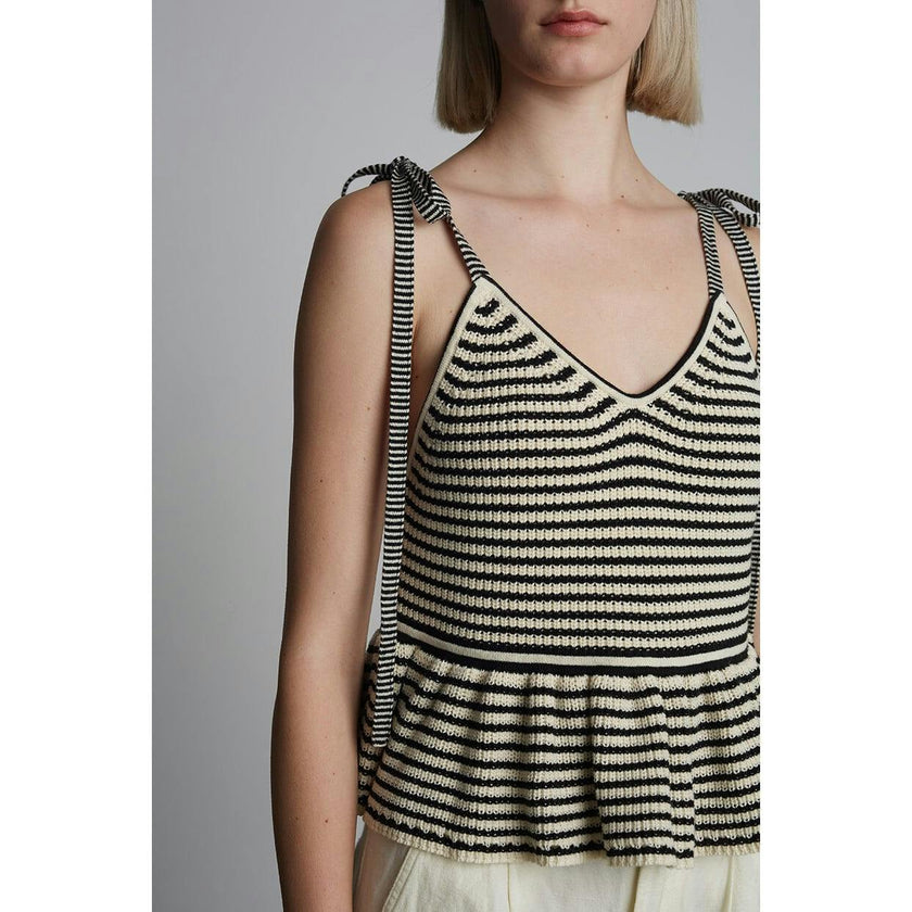 MALI STRIPE CAMI | IVORY + BLACK STRIPE