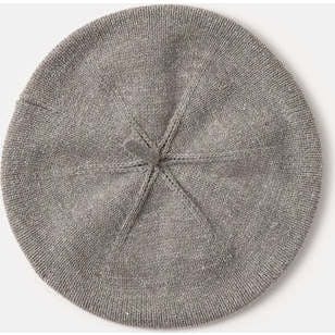 Chunky Ribbed Cotton Knit Elastic Fit Beret
