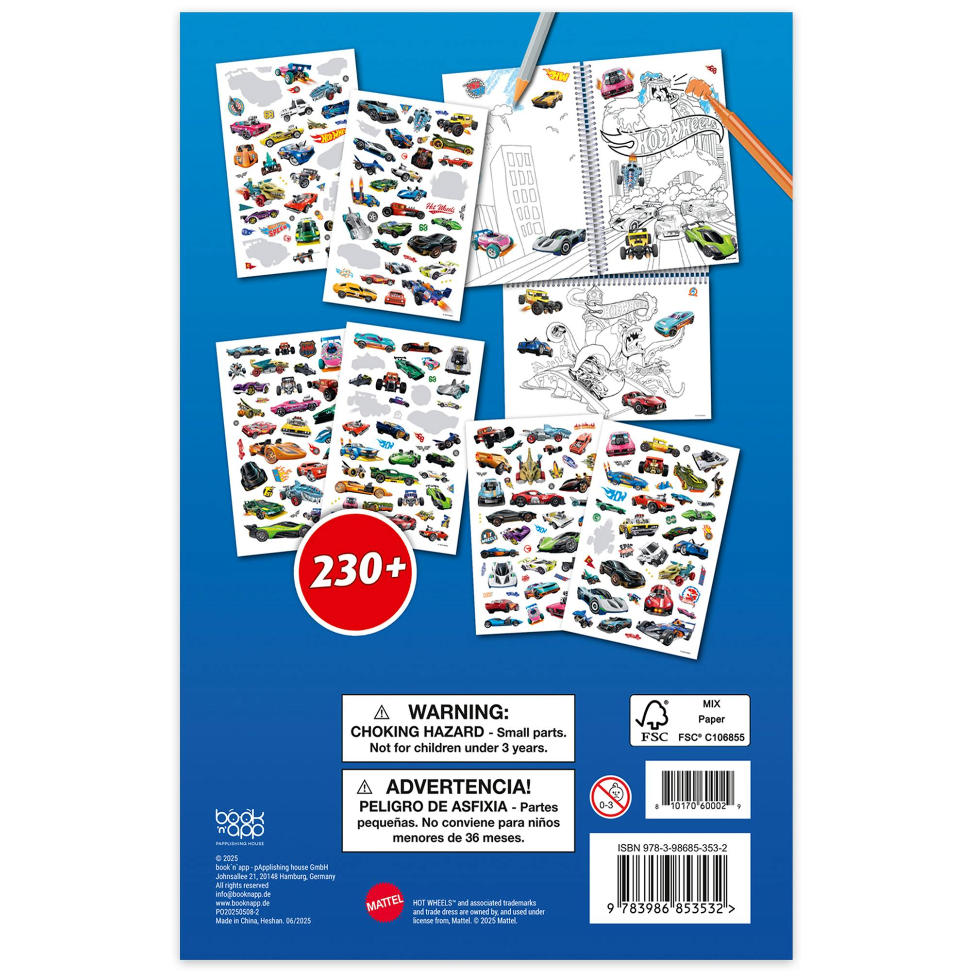 Color & Sticker Fun: Hot Wheels