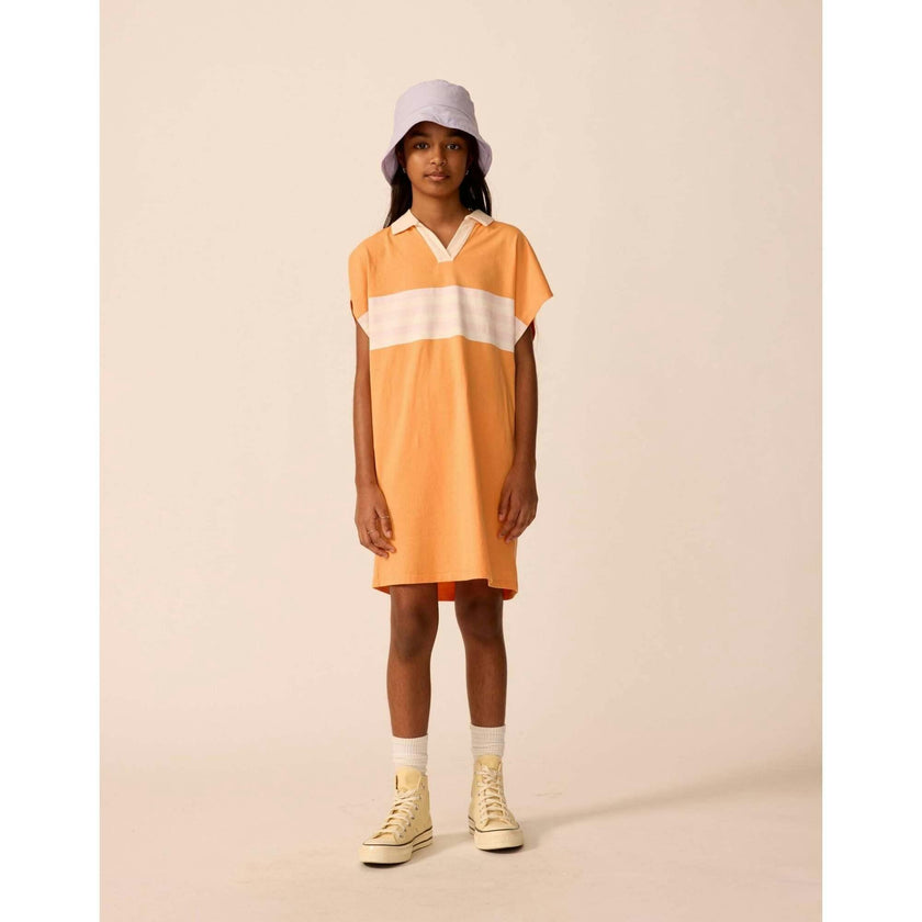 Organic Tunic Dress in Overtime Orange