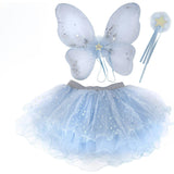 Iridescent Celestrial Fairy Wings, Tutu, Wand