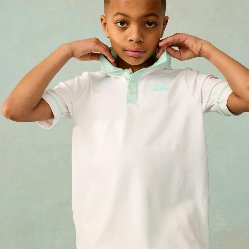 Performance Play Polo in Pastel Trim