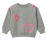 Heart Embroidered Sweatshirt