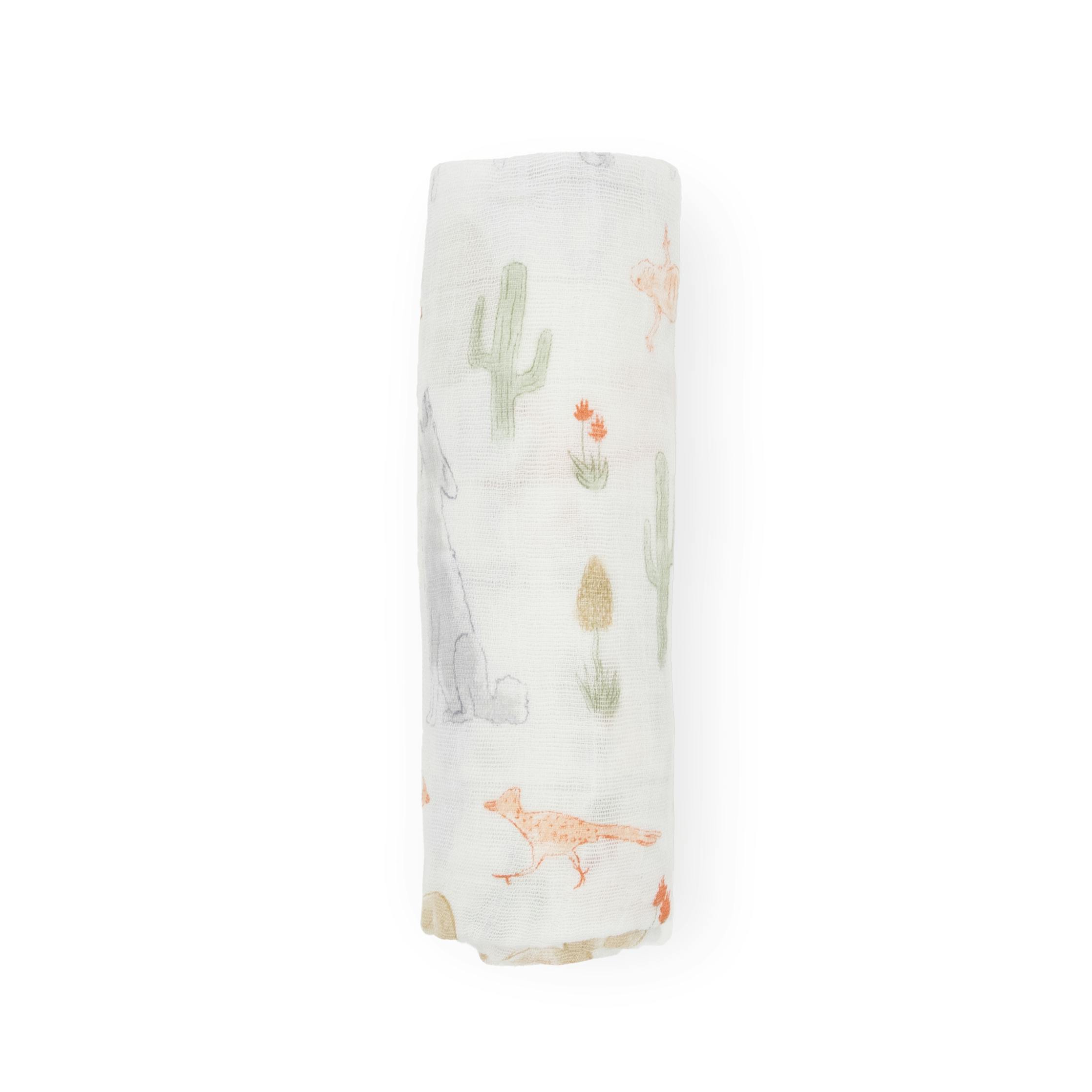 Cotton Muslin Swaddle Blanket - Desert Night