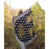 Three of Cats Knit Blanket