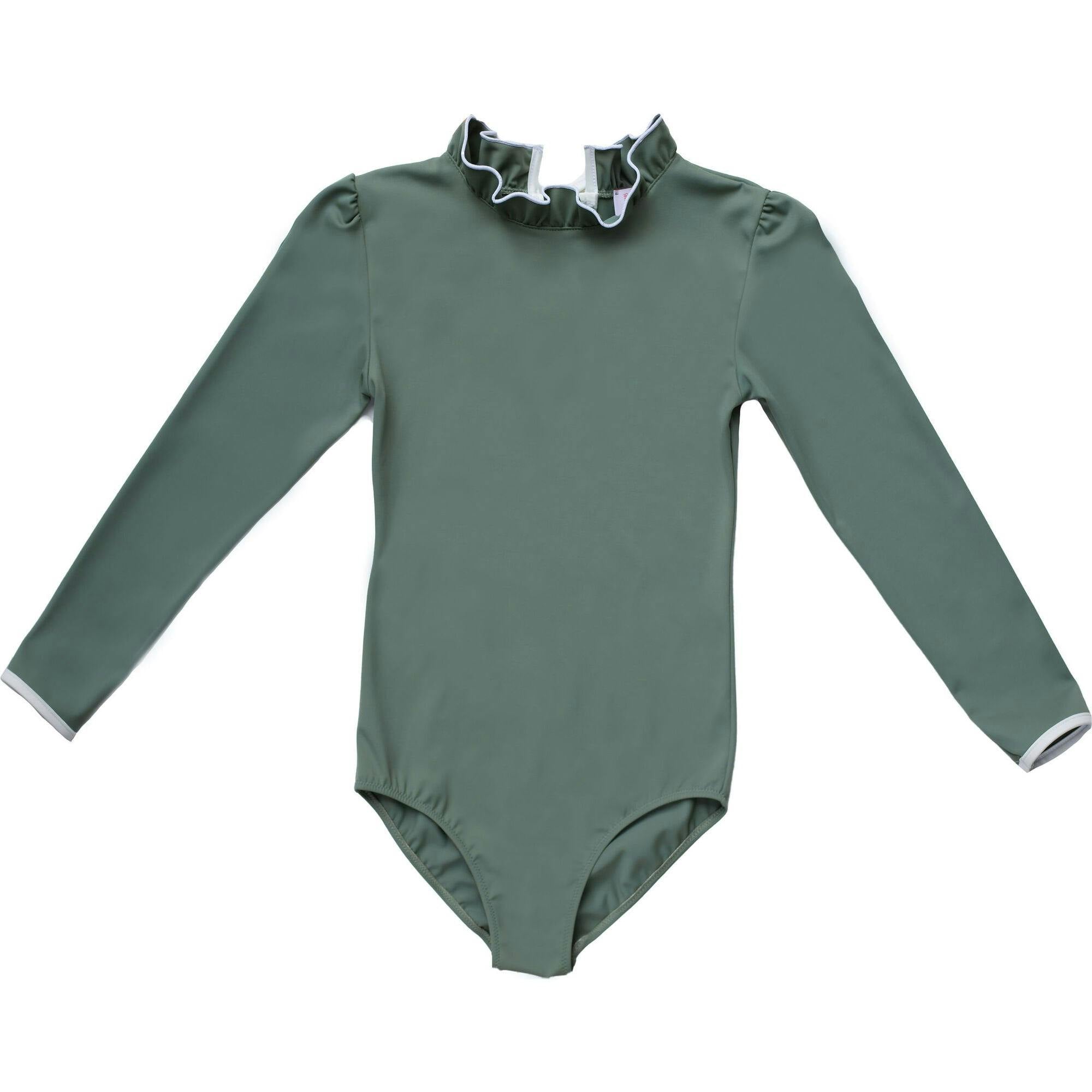 Sofia Surf Suit in Sage Green & Ivory