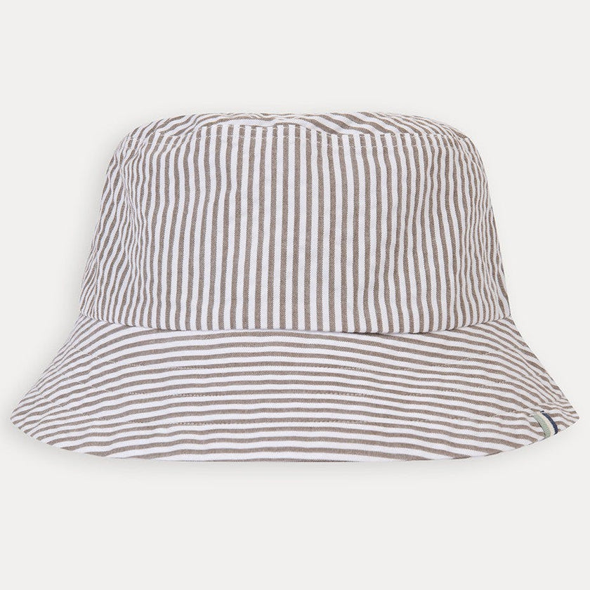 Seersucker Beach Hat