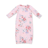 Painterly Rose Bouquets - Kimono Gown and Knot Headband