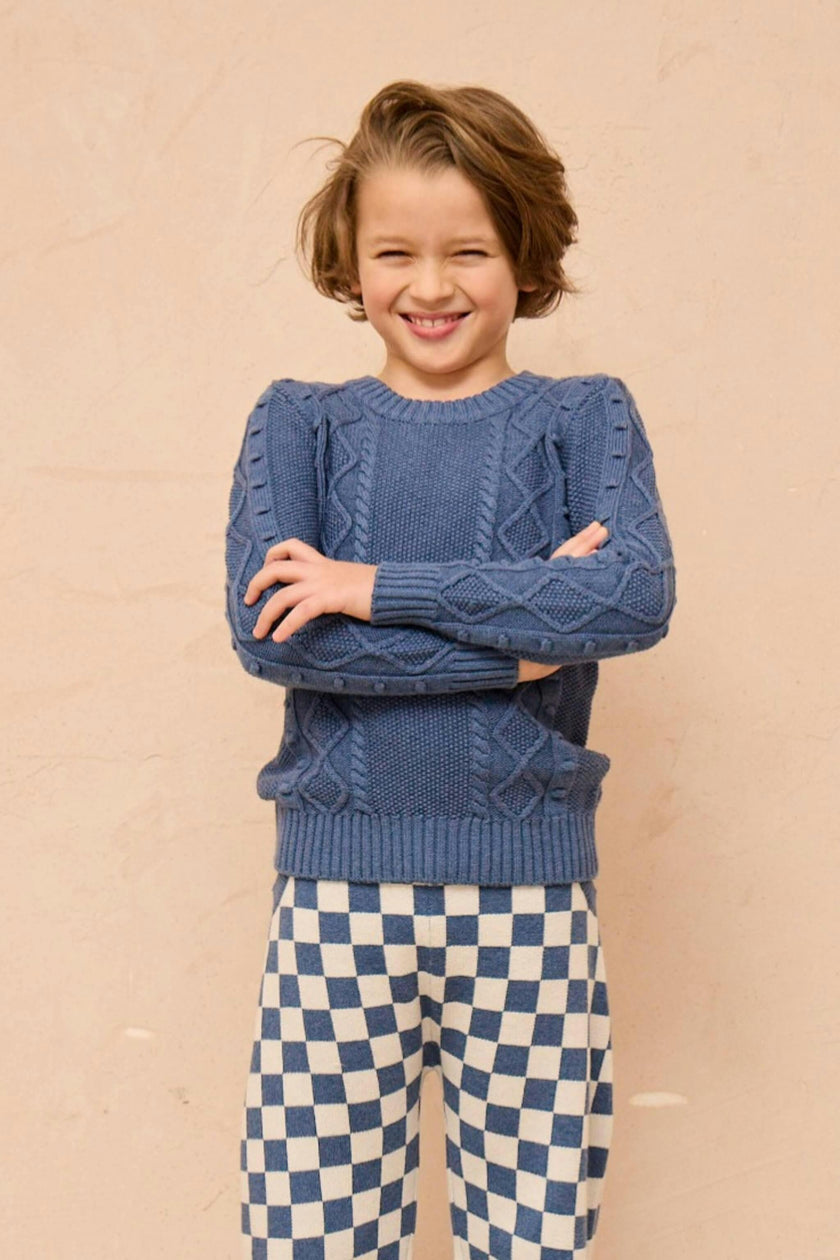 Cable Popcorn Jumper | Bluestone
